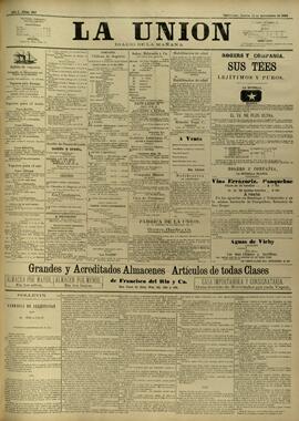 Edición de Noviembre 12 de 1885, página 1