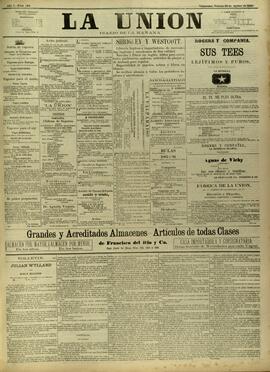 Edición de Agosto 28 de 1885, página 1