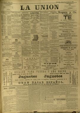Edición de Diciembre 27 de 1888, página 1