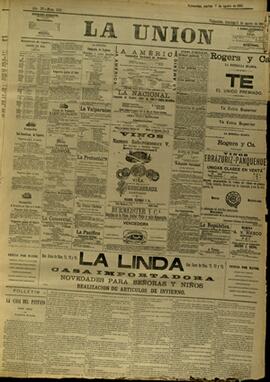 Edición de Agosto 05 de 1888, página 1