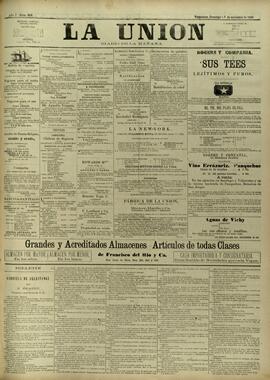 Edición de Noviembre 01 de 1885, página 1