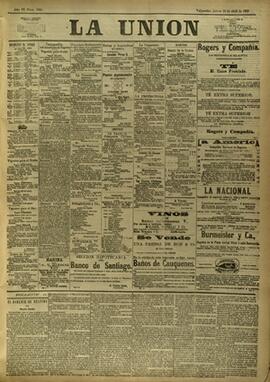 Edición de Abril 26 de 1888, página 1