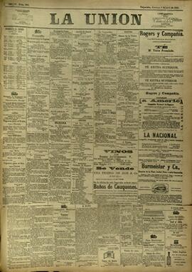 Edición de Abril 08 de 1888, página 1