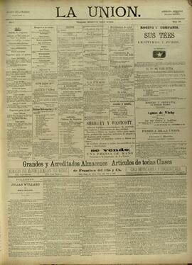 Edición de Agosto 08 de 1885, página 1