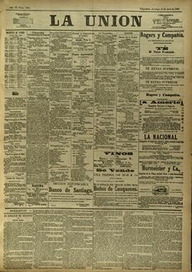 Edición de Abril 22 de 1888, página 1
